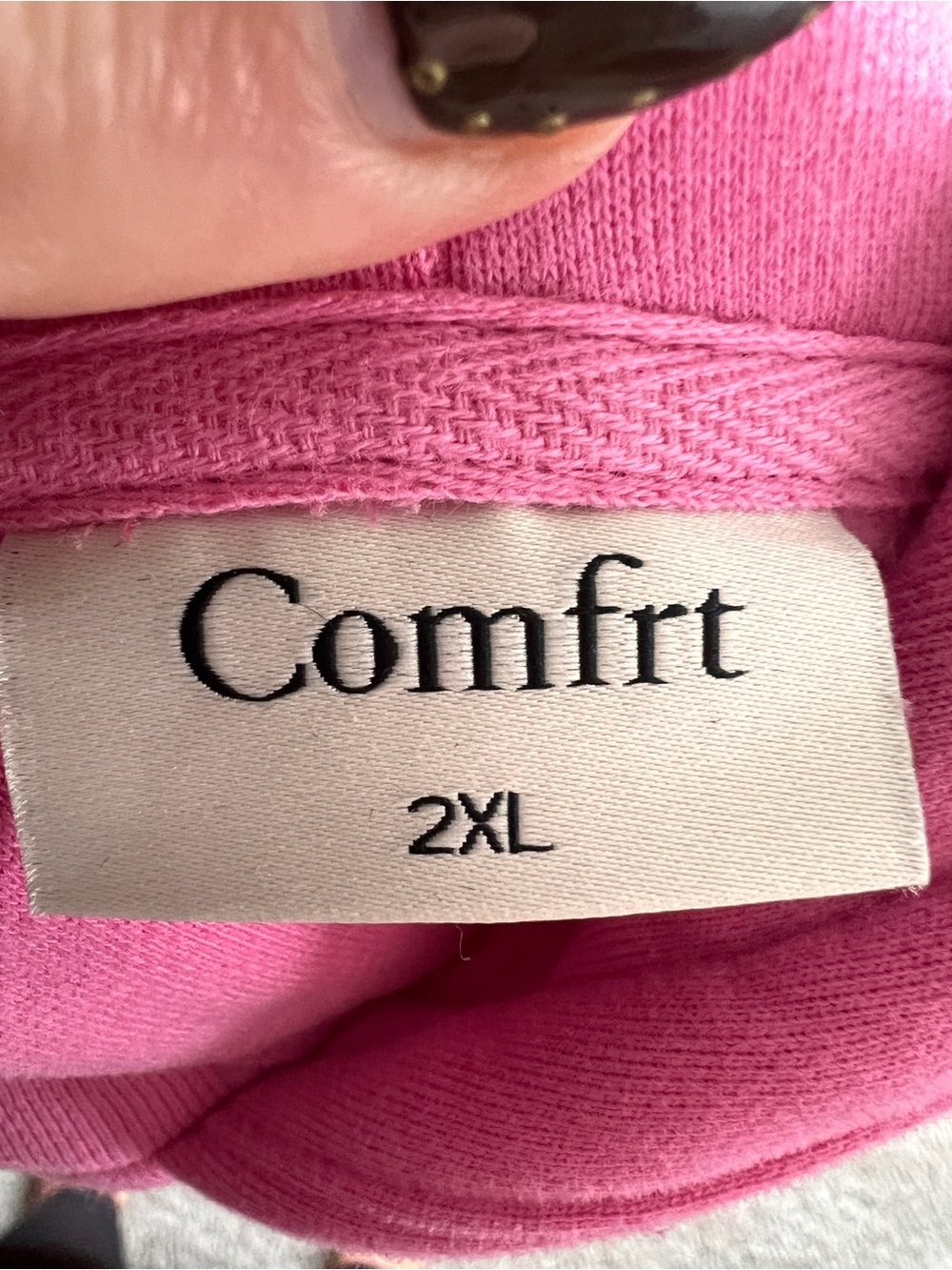 Comfrt Tranquil Hoodie Candy Pink Oversized 2XL XXL - Picture 3 of 3